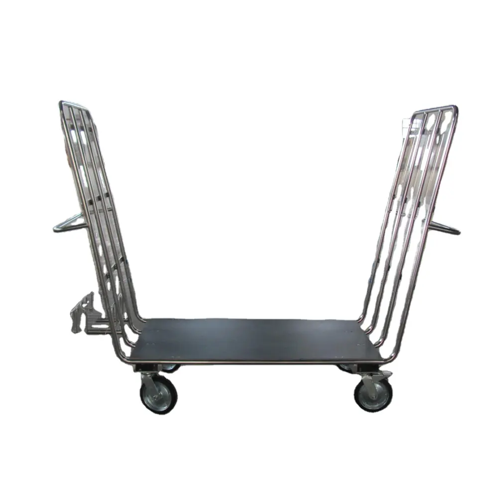 Big Stainless Steel Airport Luggage Trolley Buy Airport Luggage